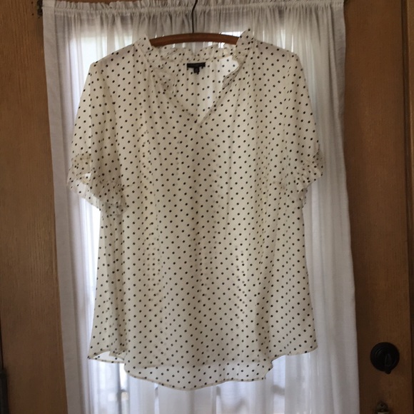 Talbots Tops - Talbots Swiss Dot Blouse